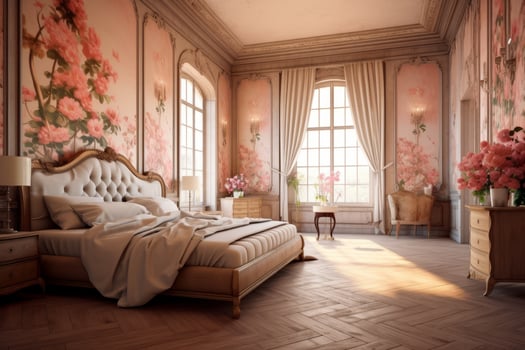 Photo of a elegant and modern bedroom