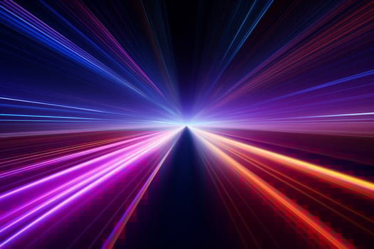 Dynamic Neon Light Trails Against a Dark Background, Perfect for Music Event Promotions photo