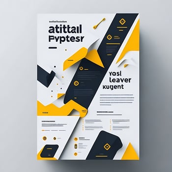 Nature,Business,flyer template Ai photo