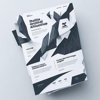 Nature,Business,flyer template Ai photo