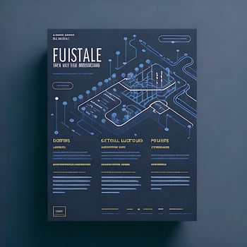 Nature,Business,flyer template Ai photo