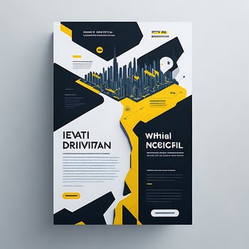 Nature,Business,flyer template Ai photo