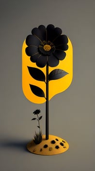 of isolated flower photo