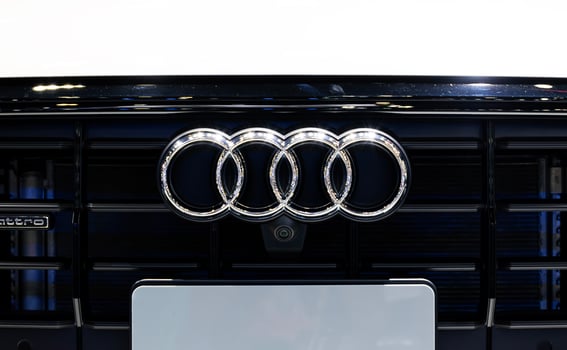 Nonthaburi Thailand 6 December 2022 Logo Audi on grille photo