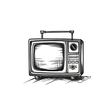 old retro television photo