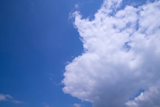 Beautiful Blue Sky With White Cloudy Dramatic Natural abstract background view photo