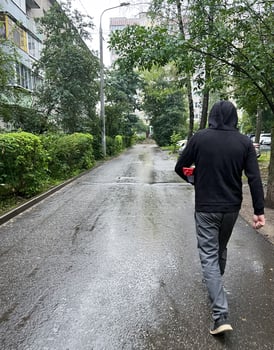 Bad weather and rain outside photo