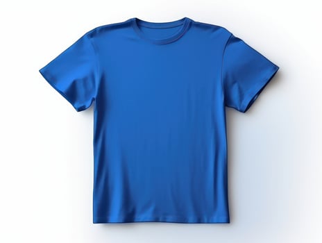 isolated opened blue t-shirt photo