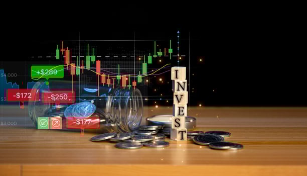 planning and strategy business growth in the stock market Increased progress or success invest in trading photo