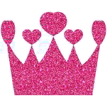 Pink crown holiday design decoration. photo