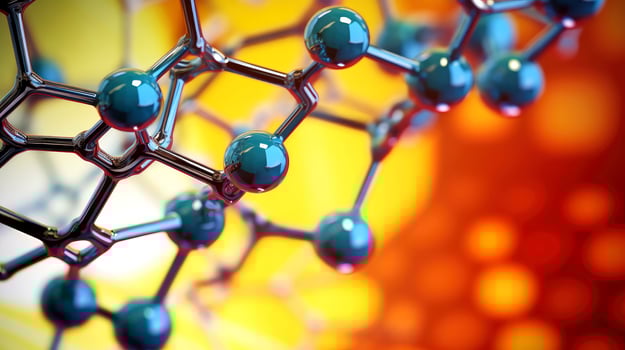 Medical studies of molecular structures. Science in the service of human. Technologies of the future in our life. molecule of medicine model, illustration photo