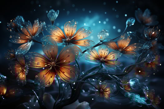 Radiant illumination enhances the elegance of a universal gray-blue backdrop photo