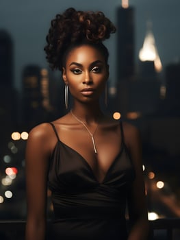 African black woman portrait, cute girl stock photo background