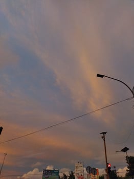 Sunset in Indonesia photo