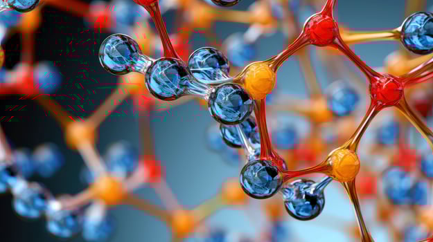 Medical studies of molecular structures. Science in the service of human. Technologies of the future in our life. molecule of medicine model, illustration photo