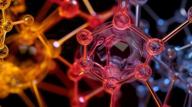 Medical studies of molecular structures. Science in the service of human. Technologies of the future in our life. molecule of medicine model, illustration photo
