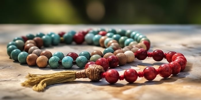. . Muslim rosary spiritual classic allah pray symbol. Graphic Art photo