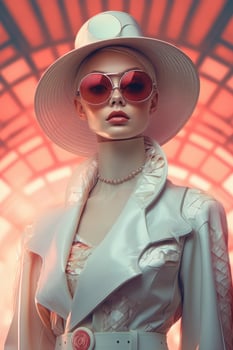 Photo portrait of a fashion women