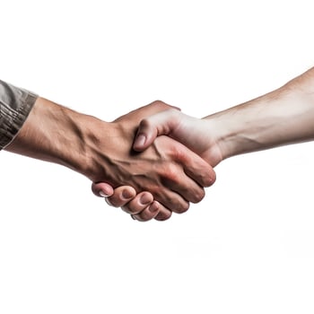 Handshake on White Backgroud photo