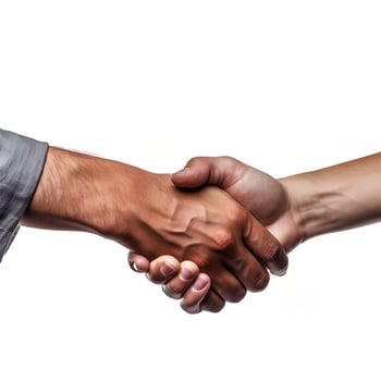 Handshake on White Backgroud photo