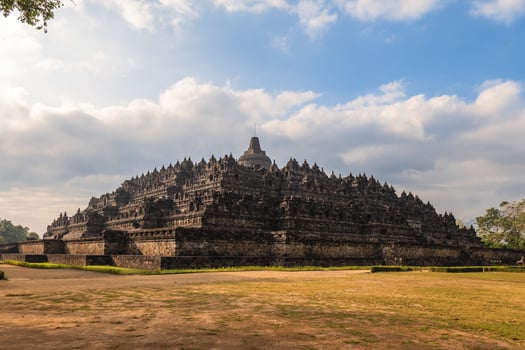 Borobudur or Barabudur, a Mahayana Buddhist temple in Magelang Regency, Java, Indonesia photo