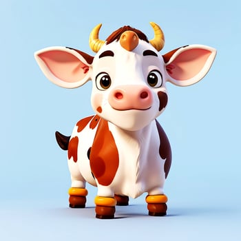 Super cute baby Zube in 3D cartoon style photo AI gendered, 3D Animals photo.