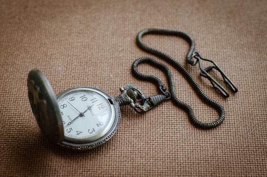 Classic Pocket Watch in Color Tone of Vintage photo