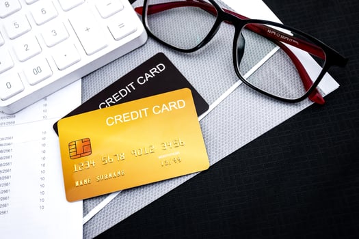 Concept of finance, banking and credit cards, for use in financial matters. photo