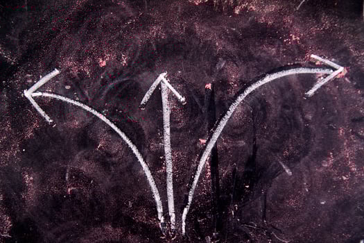 a chalk drawing of a man and a woman photo