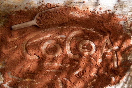 Sprinkle cocoa ground photo