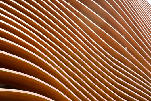 Wall wave wood photo