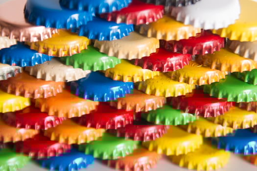 Cap bottles soft drinks photo