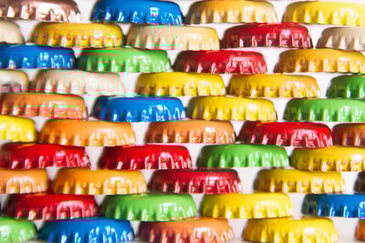 Cap bottles soft drinks photo