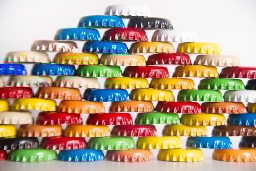 Cap bottles soft drinks photo