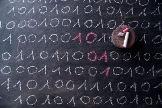 Binary number system photo