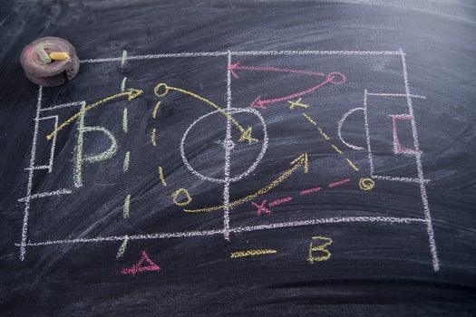 Lesson of football tactics photo