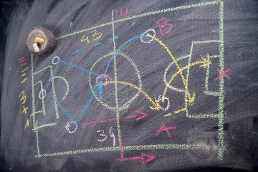 Lesson of football tactics photo