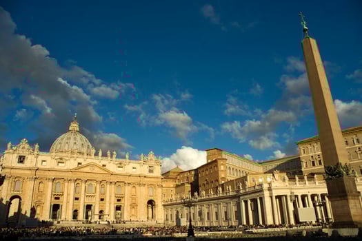 The Basilica of St. Peter at dawn photo