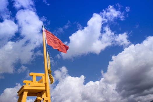 Tower of look-out for beach-attendant photo