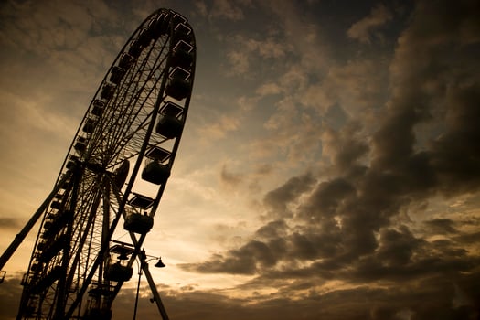 It rotates at the end of the day panning photo