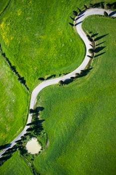 Road of Montichiello Siena photo