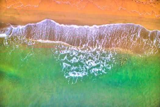 Sea waves on the beach photo