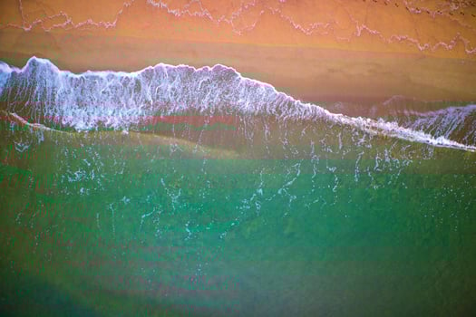 Sea waves on the beach photo