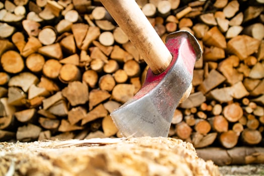 Small pile of wood photo