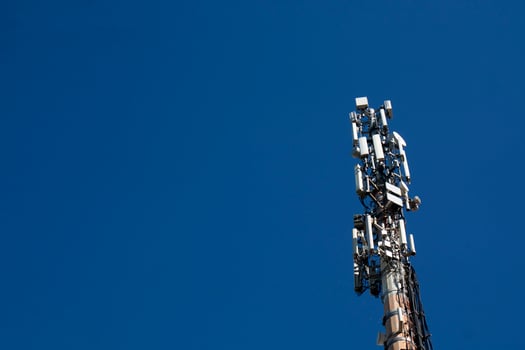 Trellis for the support of telephone repeaters photo