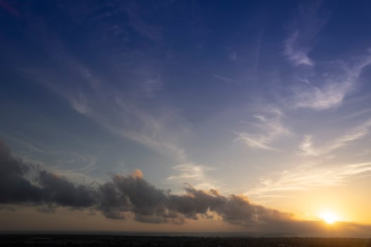 Photographic documentation of the setting of the sun photo