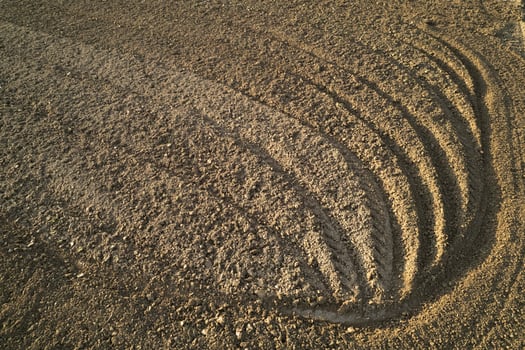 The drawings left after working the land photo