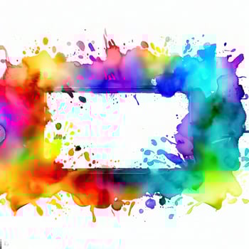 Abstract powder splatted background Freeze motion of color powder exploring photo