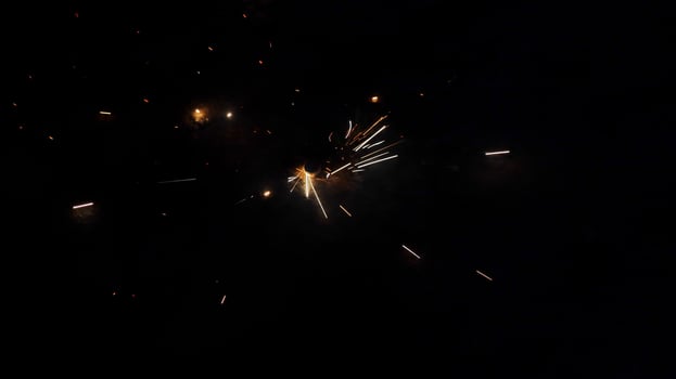 fireworks on a black background photo