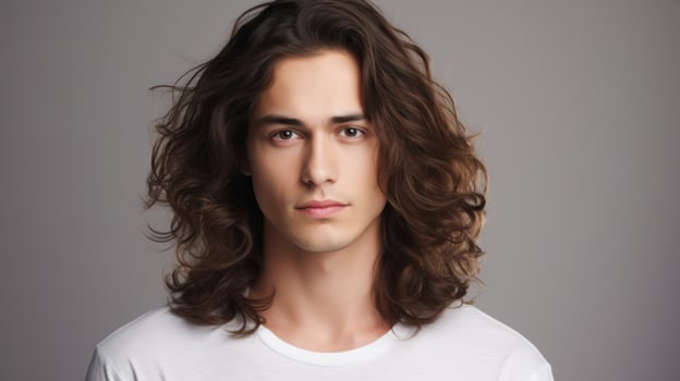 A young asian man. Illustration photo